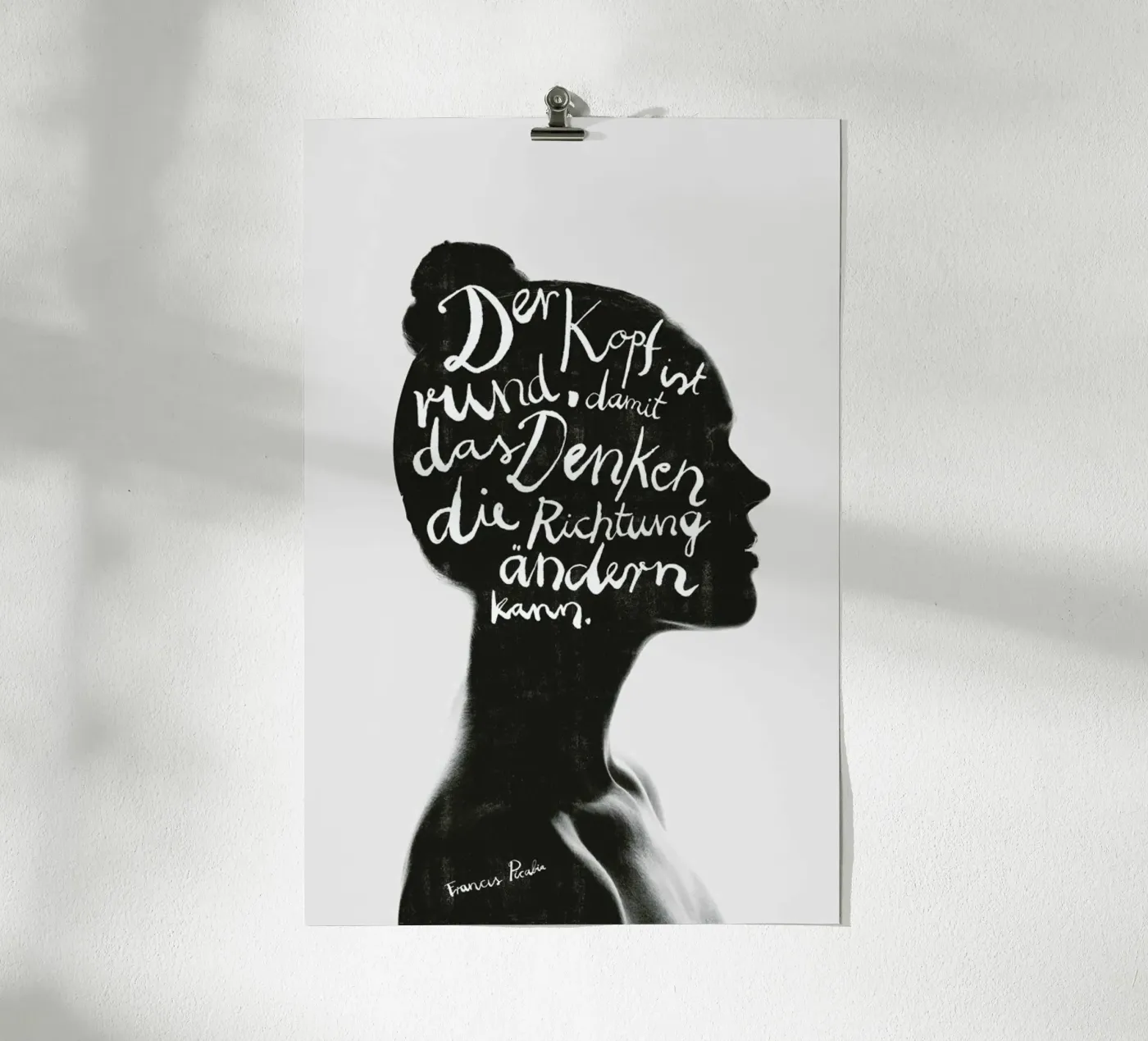 Denken poster van typealive