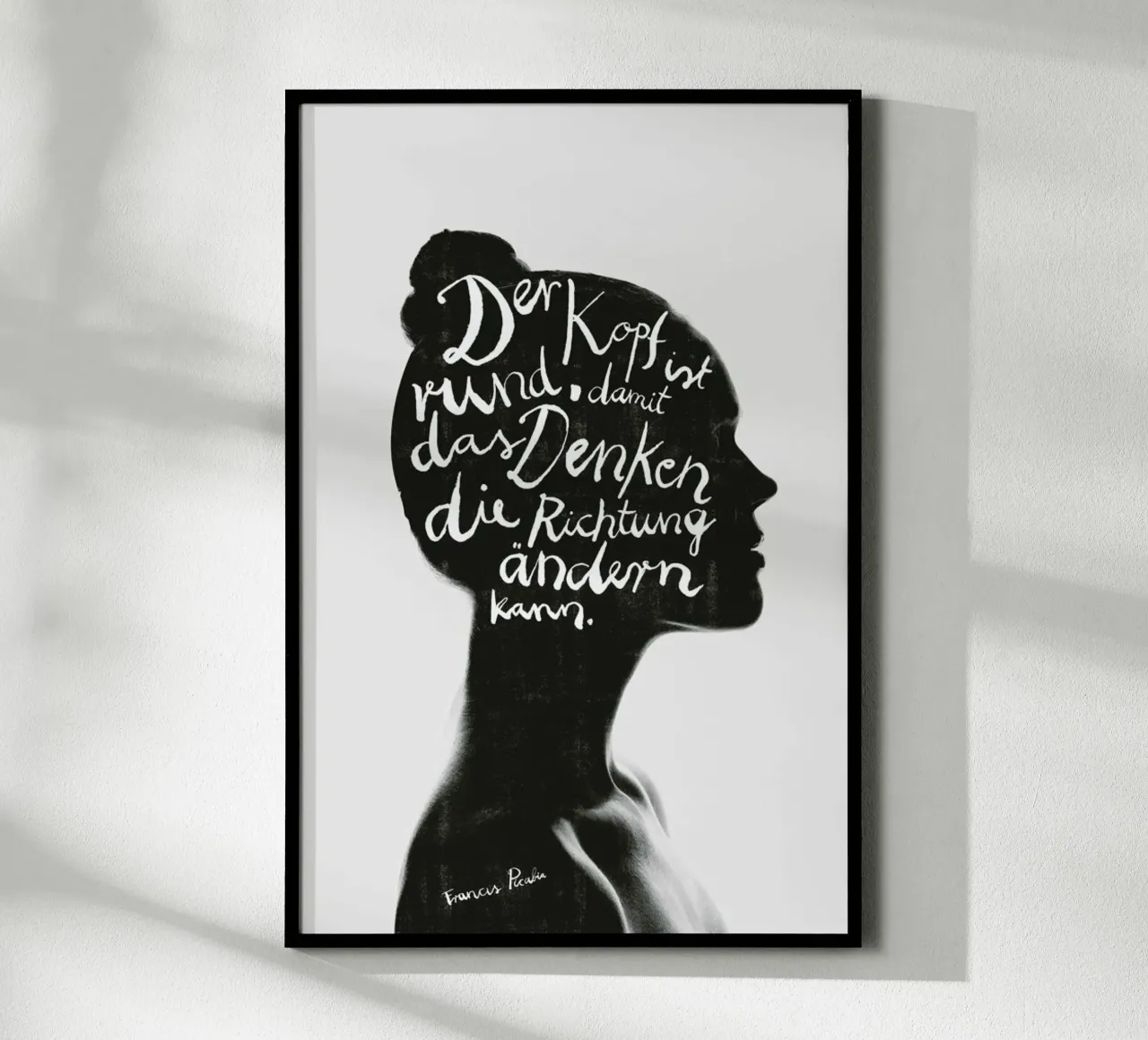 Denken poster con telaio in alluminio da typealive