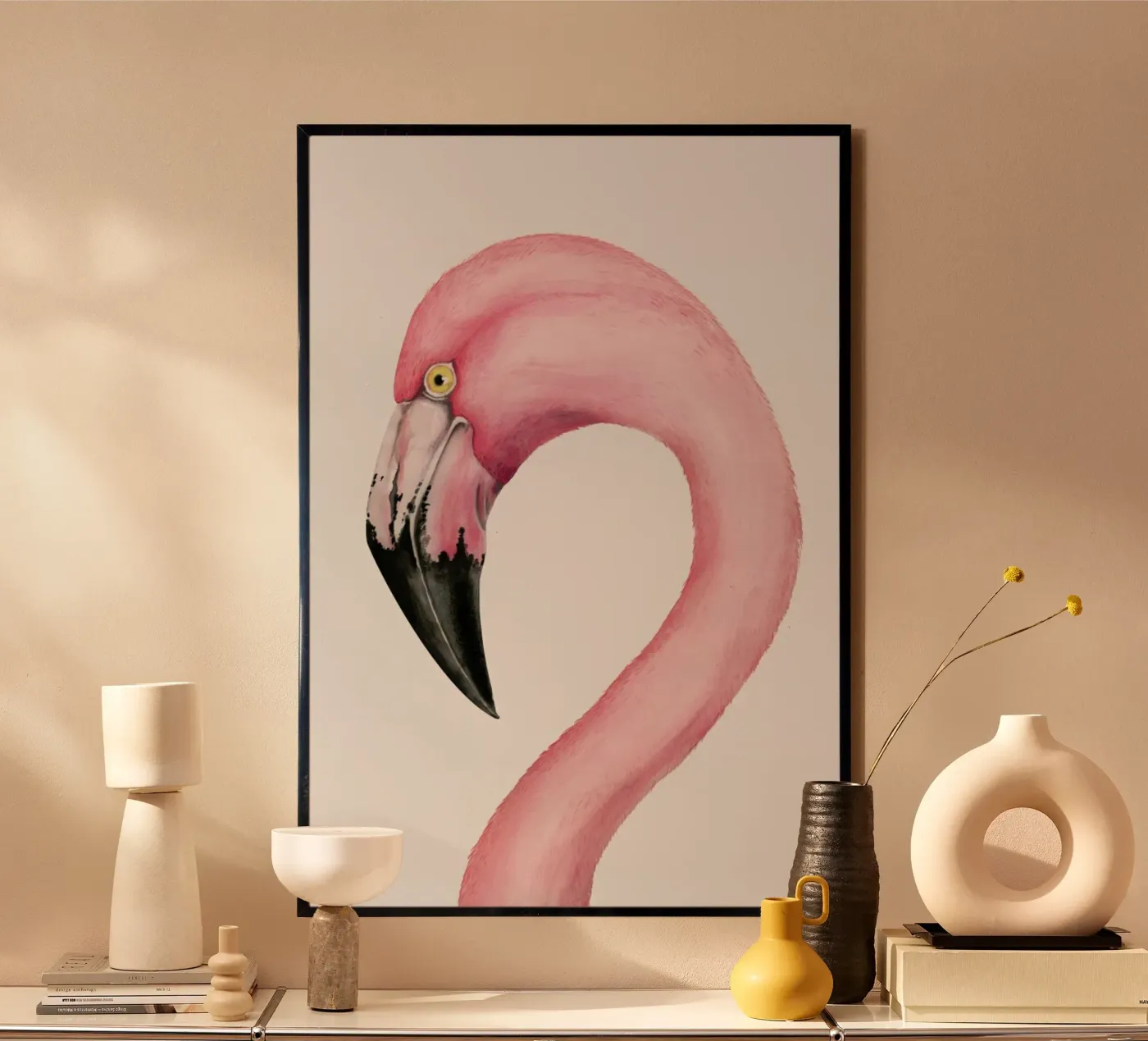 Flamingo poster van typealive