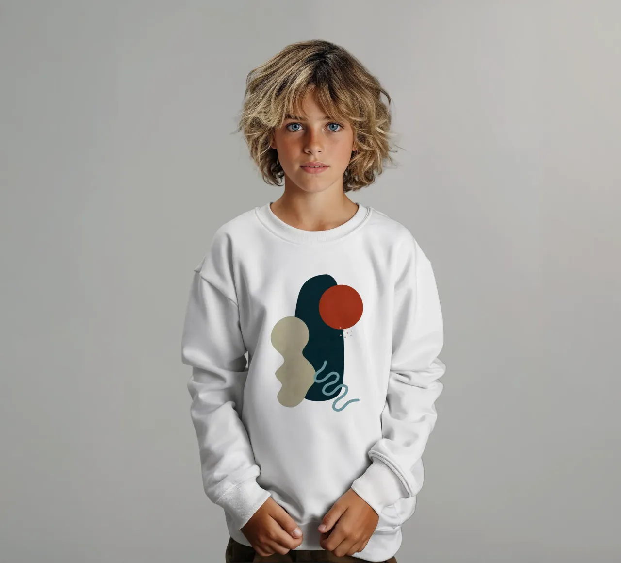 Landscape Shapes 11 kids sweatshirt by amini54