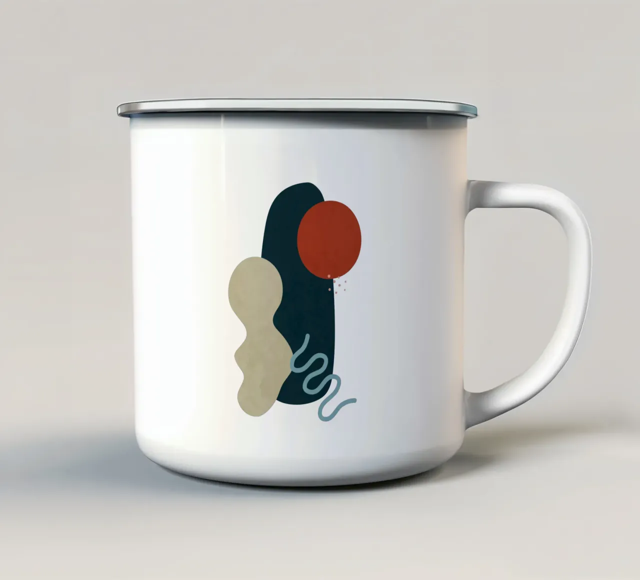 Forme del paesaggio 11 tazza in smalto da amini54
