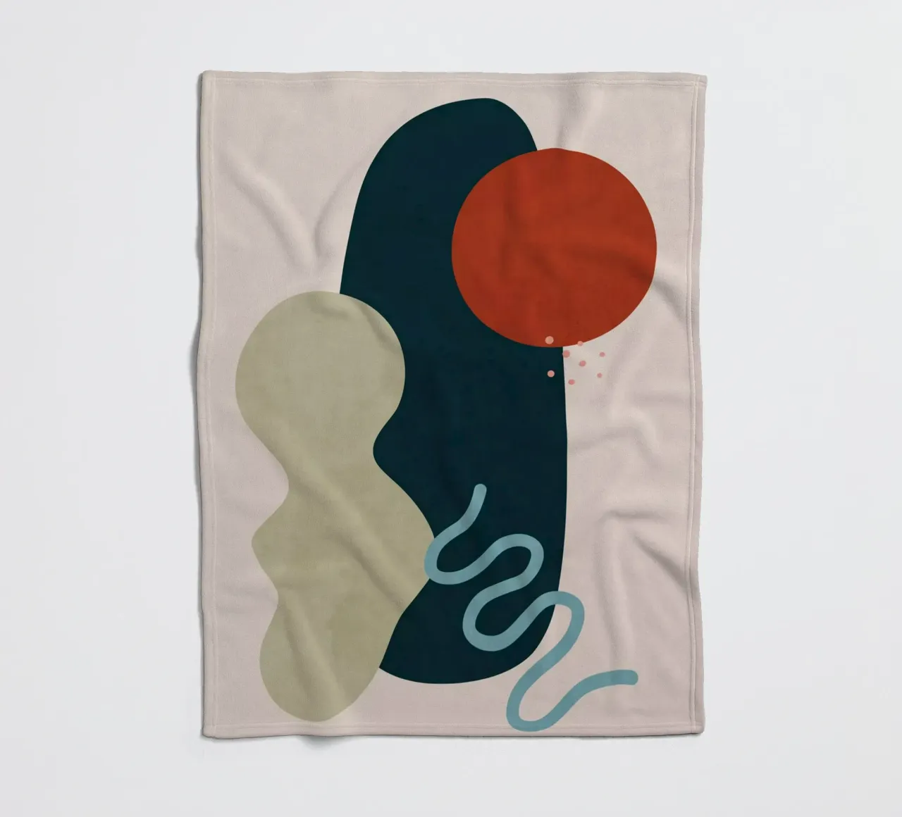 Landscape Shapes 11 fleece blanket by amini54