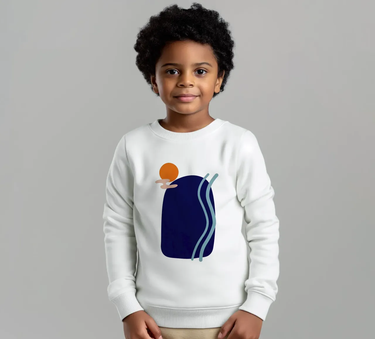 Landscape Shapes 12 kids sweatshirt by amini54