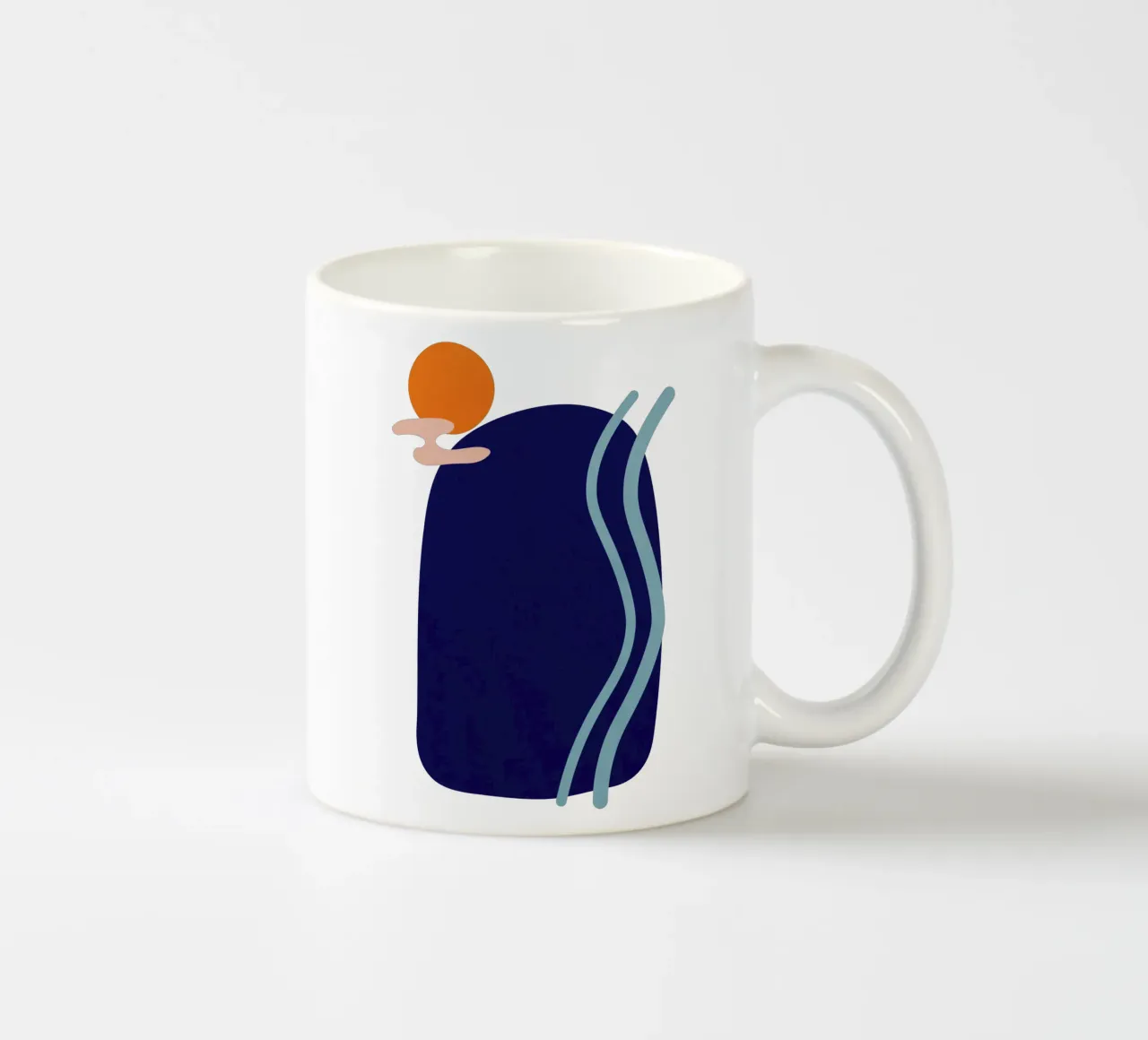 Landscape Shapes 12 ceramic mug by amini54