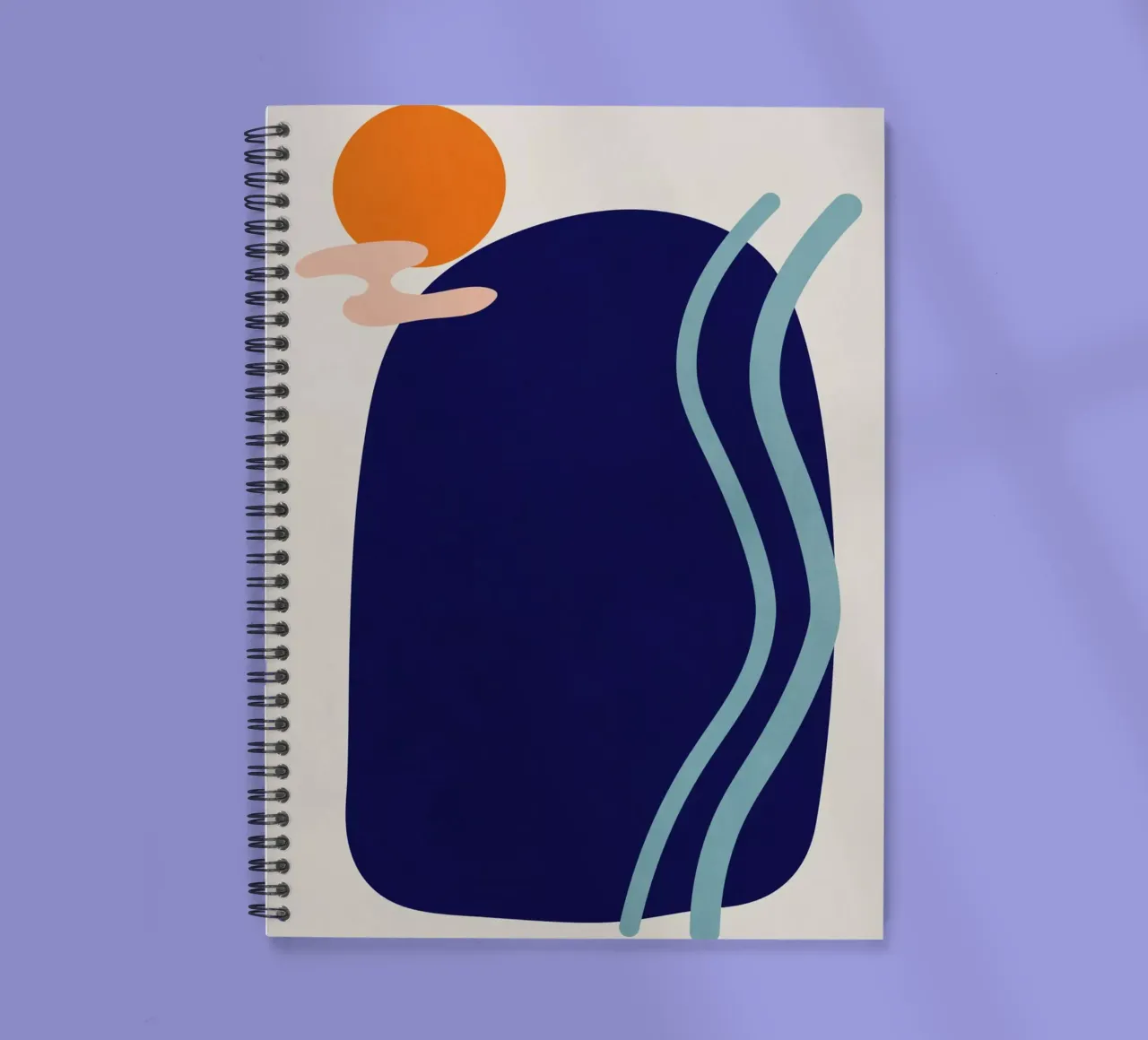 Landscape Shapes 12 spiral notebook by amini54
