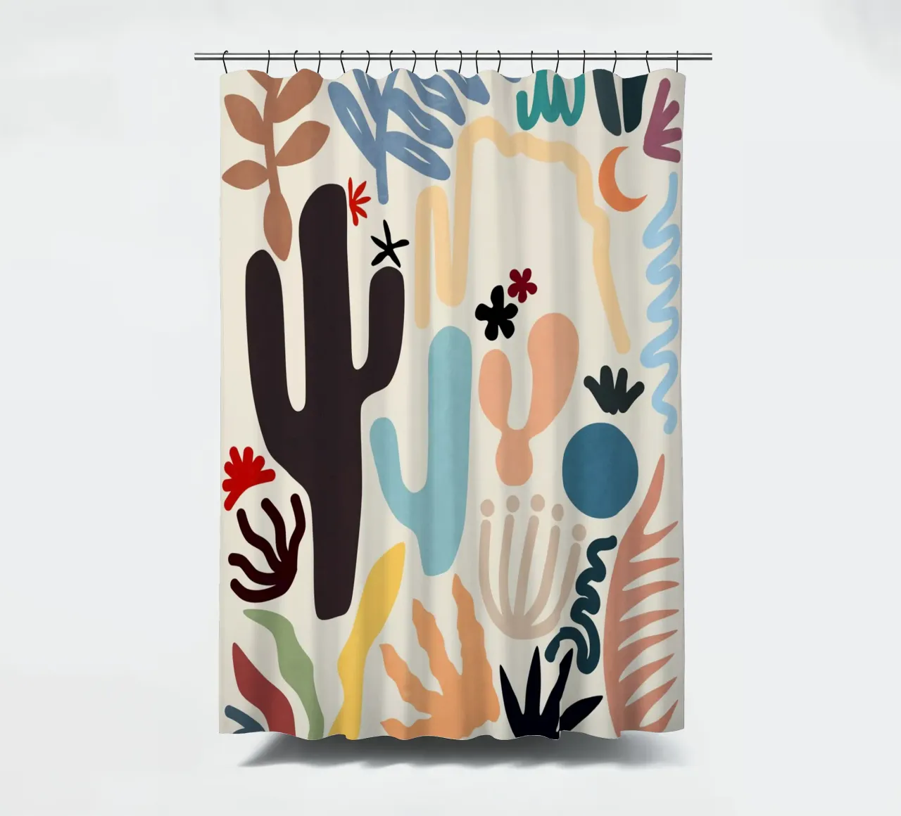 Desert Flora shower curtain by amini54