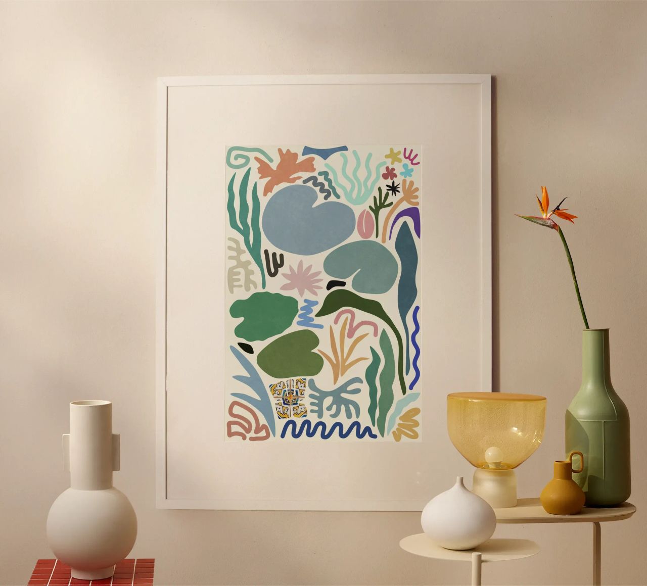 Étang aux nénuphars poster de amini54
