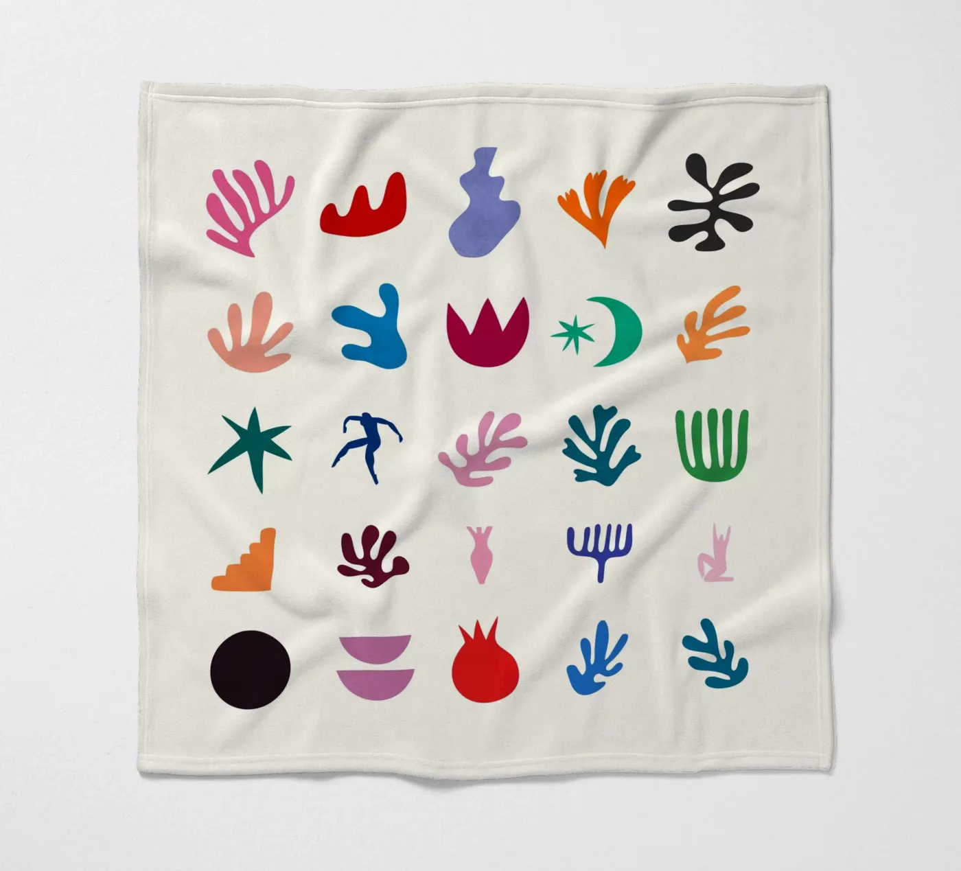 Elementi di Matisse coperta in pile da amini54