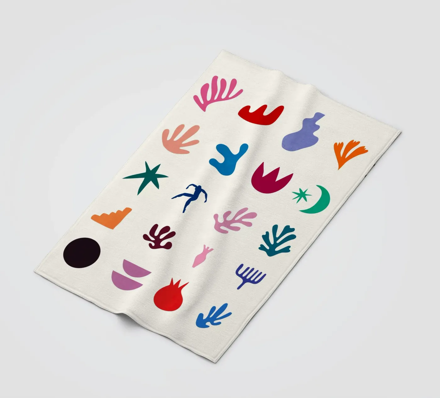 Elementi di Matisse coperta in pile da amini54