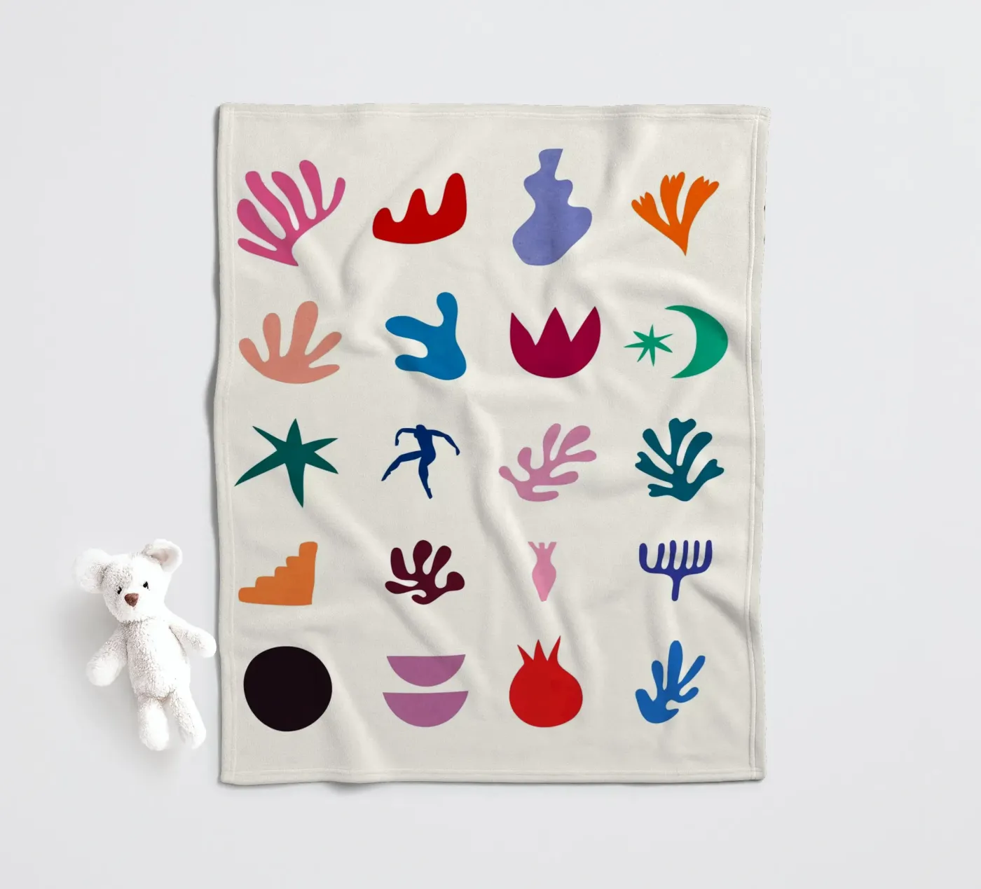 Elementi di Matisse coperta in pile da amini54