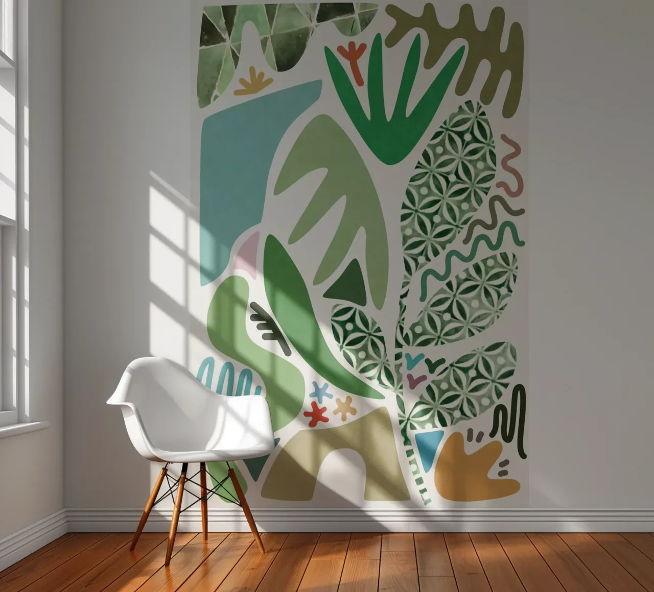 Palmtuin fotobehang van amini54