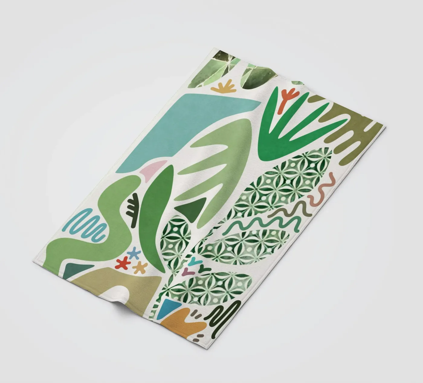 Palmtuin fleecedeken van amini54