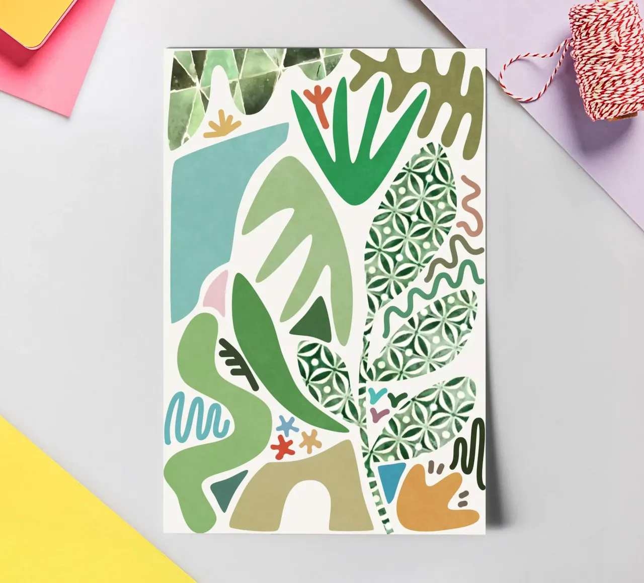 Palmtuin stickervel van amini54