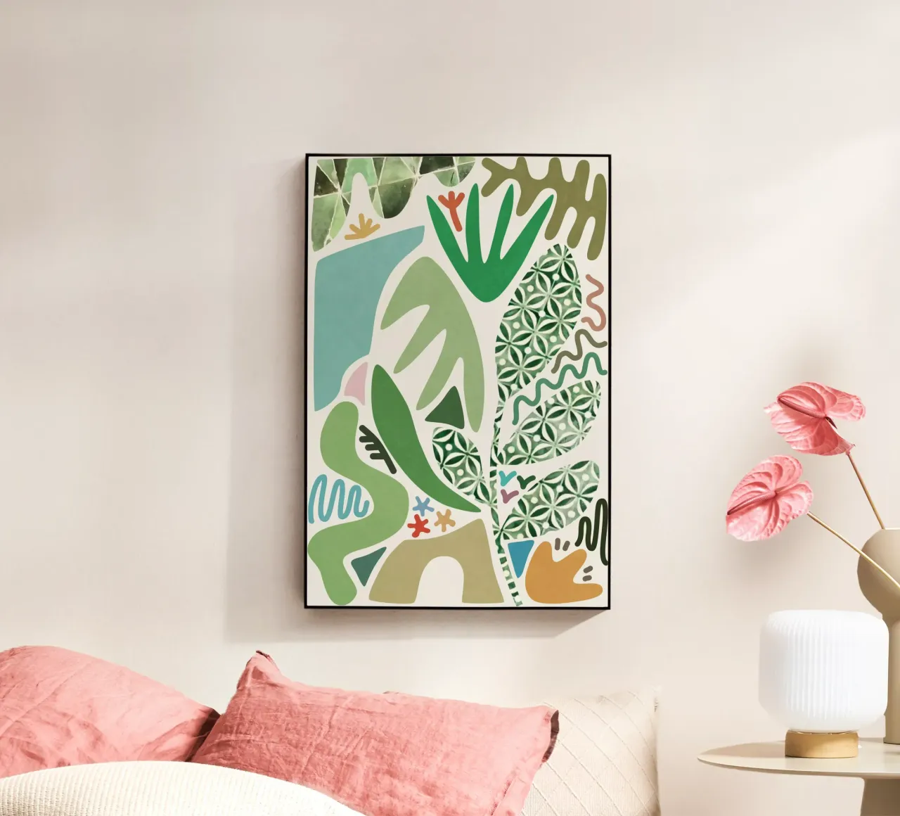 Palm Garden acrylic glass by amini54