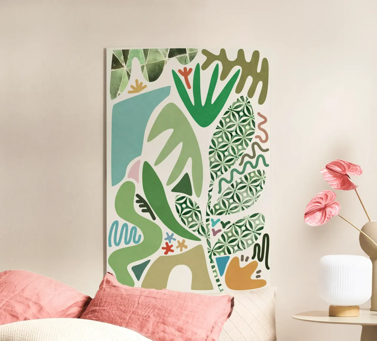 Palm Garden acrylic glass by amini54