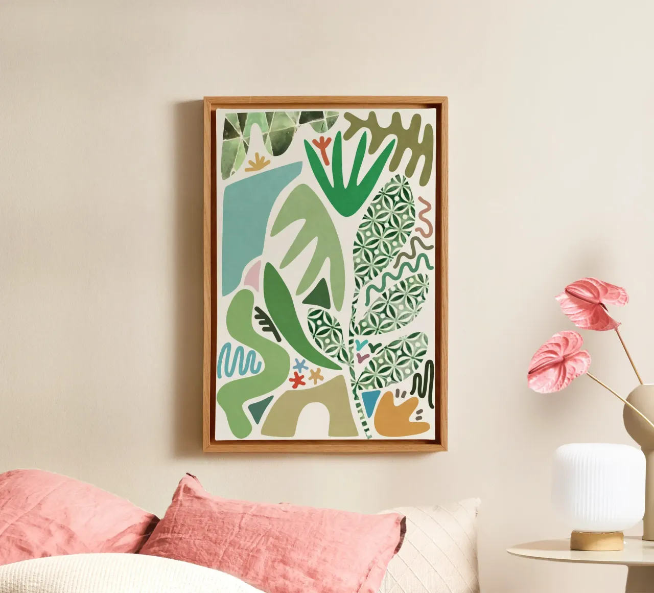 Palmtuin canvas van amini54