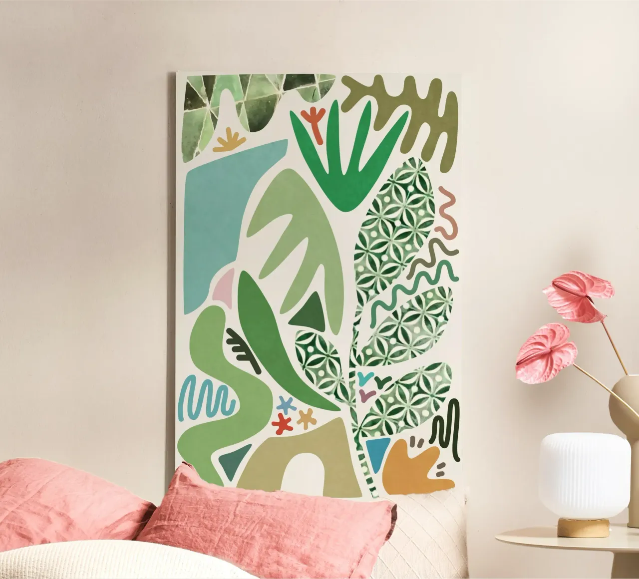 Palmtuin canvas van amini54