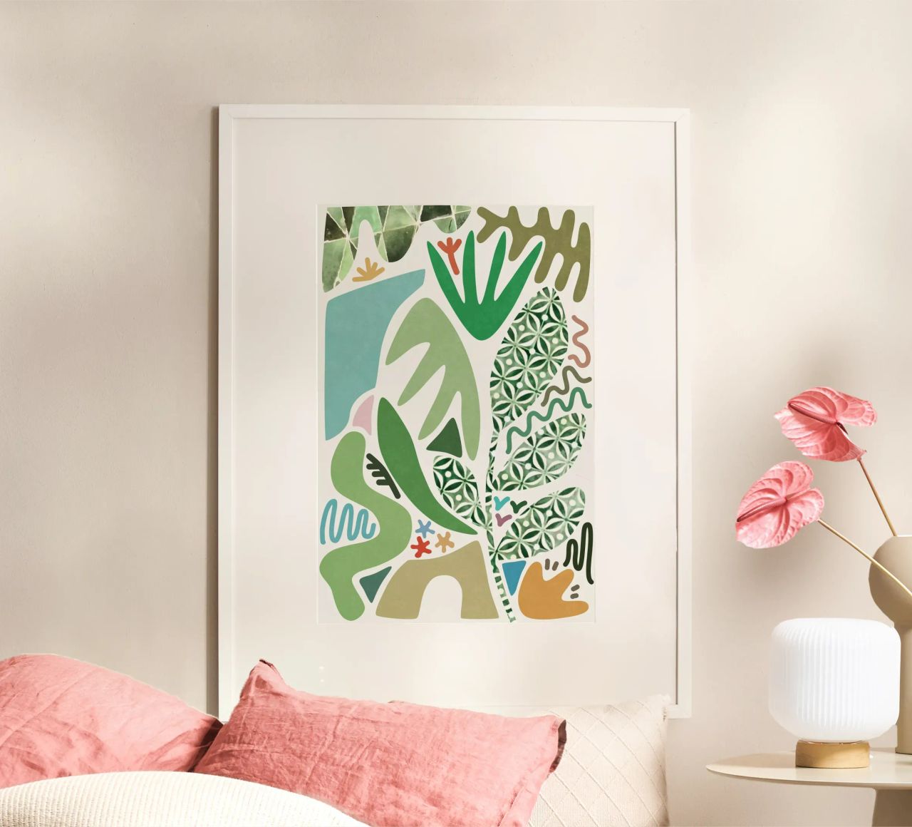 Jardin de palmiers poster de amini54