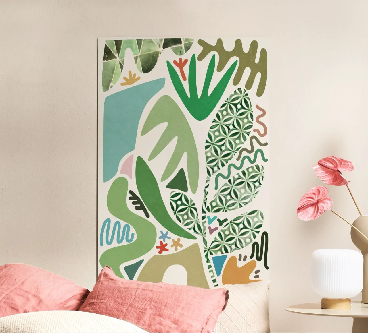 Jardin de palmiers poster de amini54