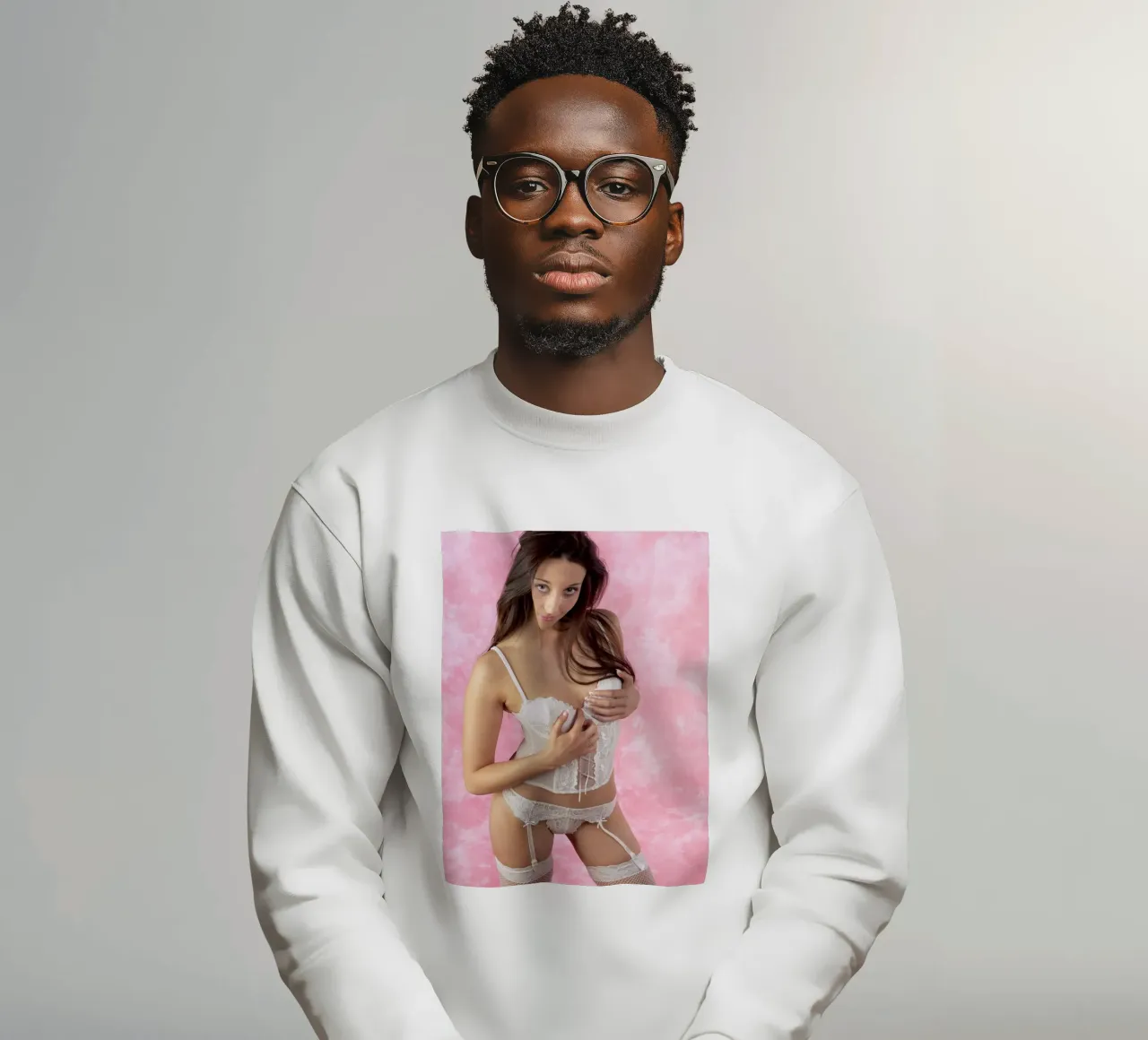 Biancheria intima bianca felpa da Dave Hare Photography