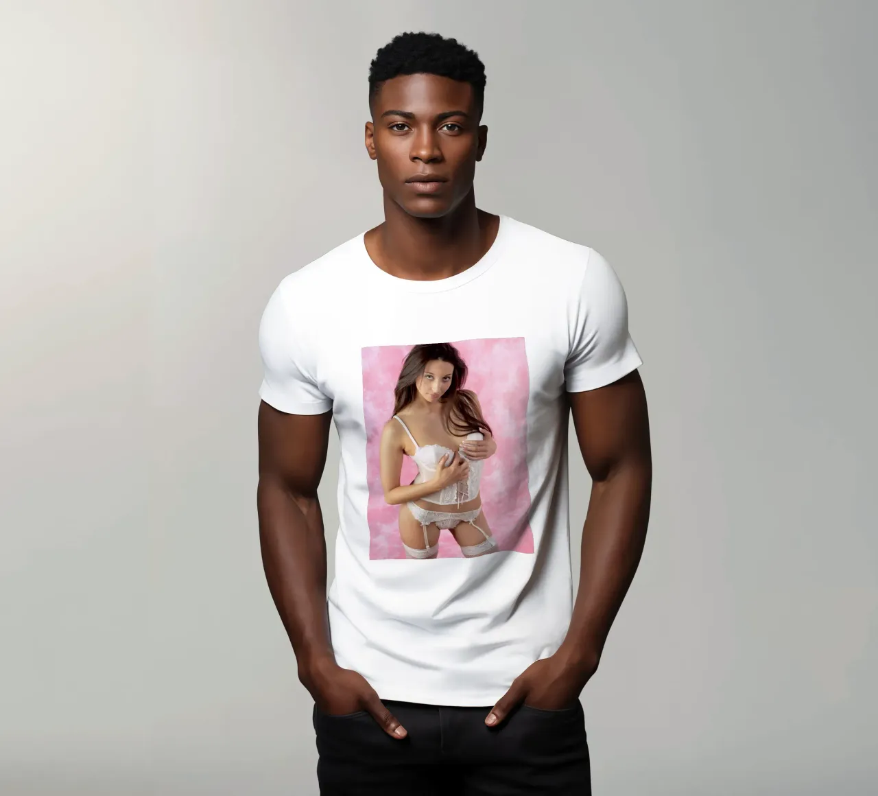 Biancheria intima bianca t-shirt da Dave Hare Photography