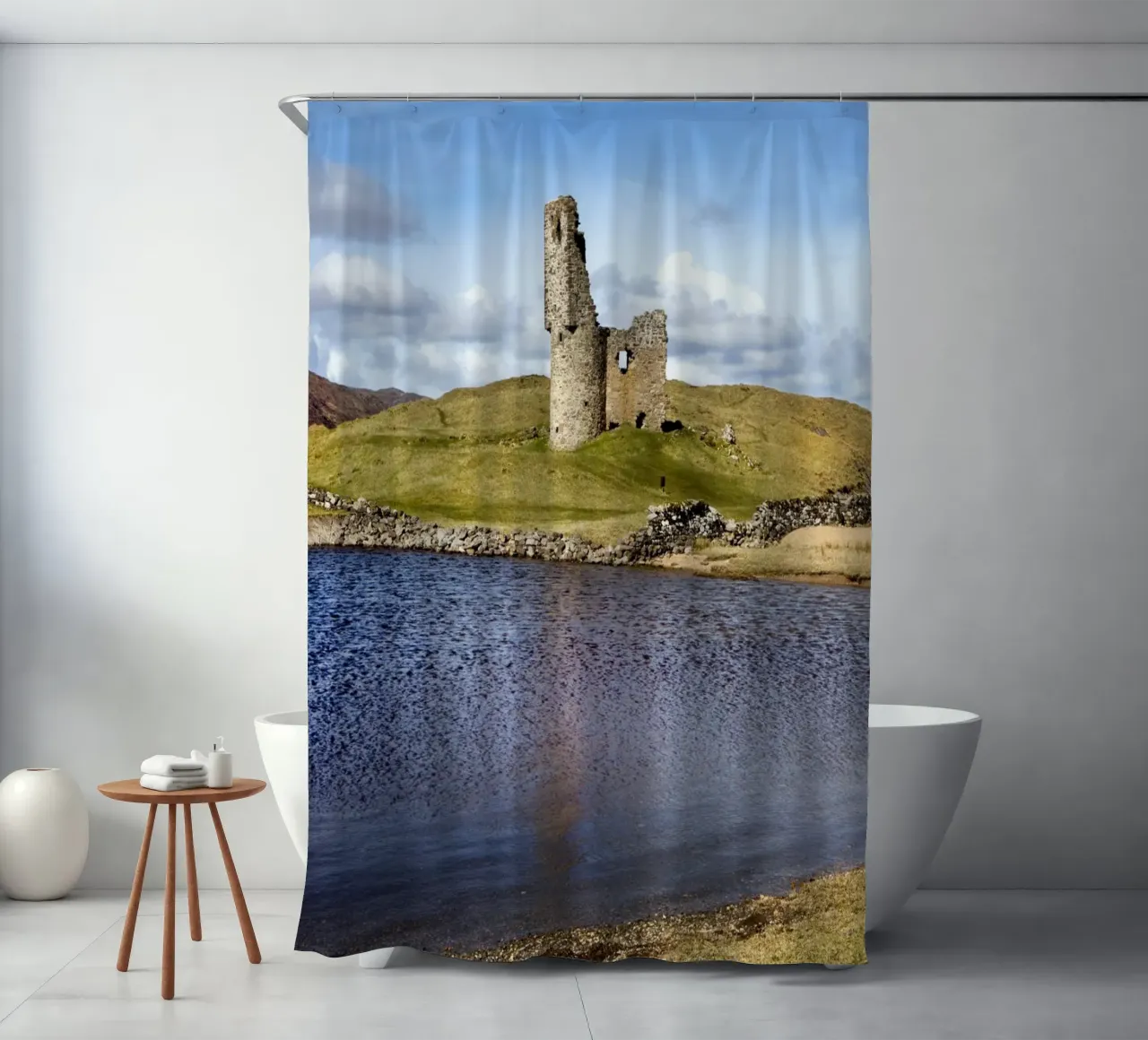 Château d'Ardvreck rideau de douche de Dave Hare Photography