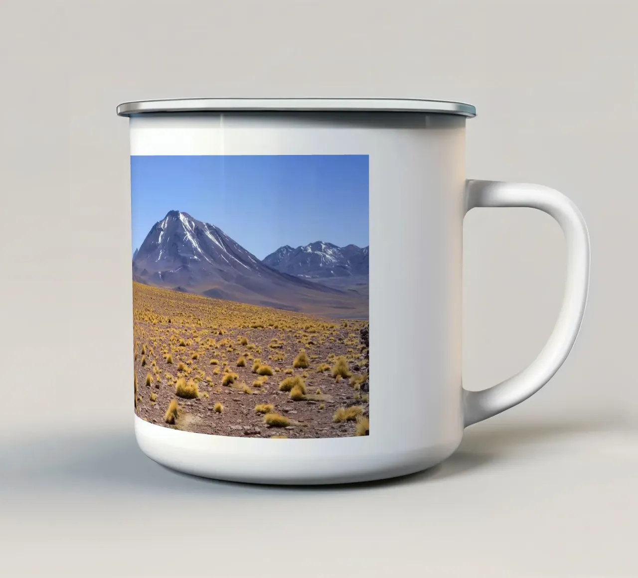 Paesaggio di Atacama tazza in smalto da Dave Hare Photography