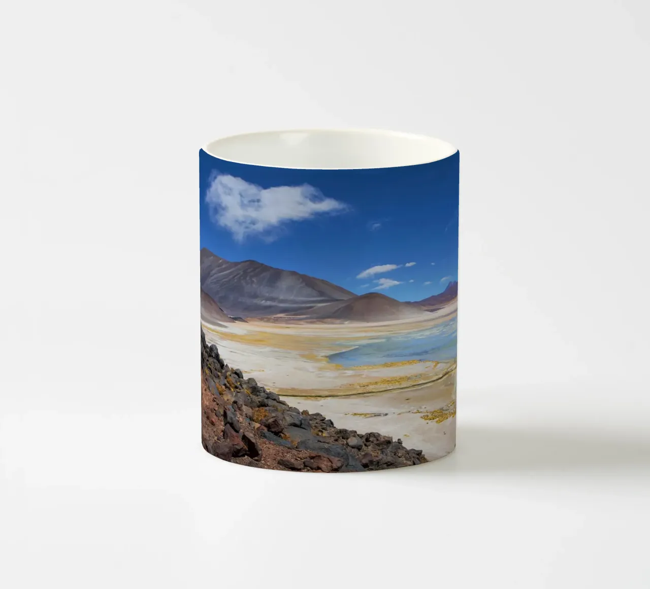 Atacama Zoutmeer keramische mok van Dave Hare Photography