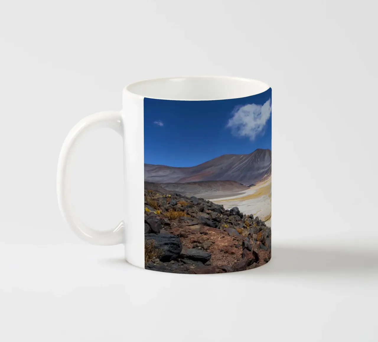 Atacama Zoutmeer keramische mok van Dave Hare Photography