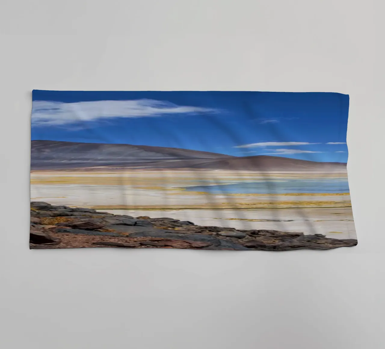 Atacama Zoutmeer badhanddoek van Dave Hare Photography