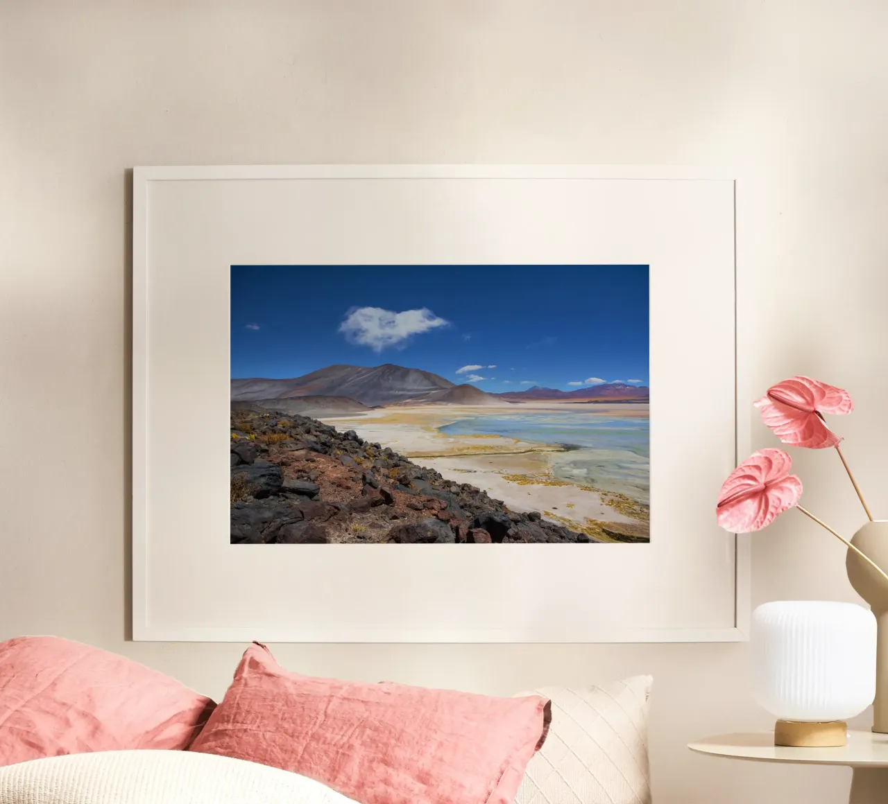 Lago salato di Atacama poster da Dave Hare Photography