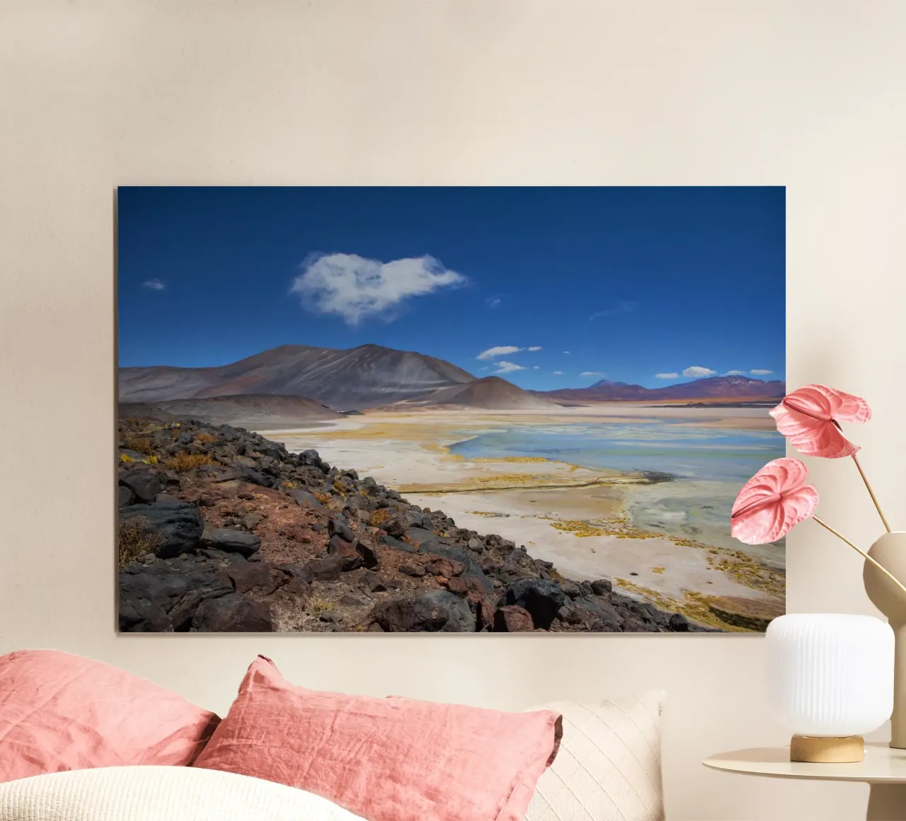 Lago salato di Atacama poster da Dave Hare Photography