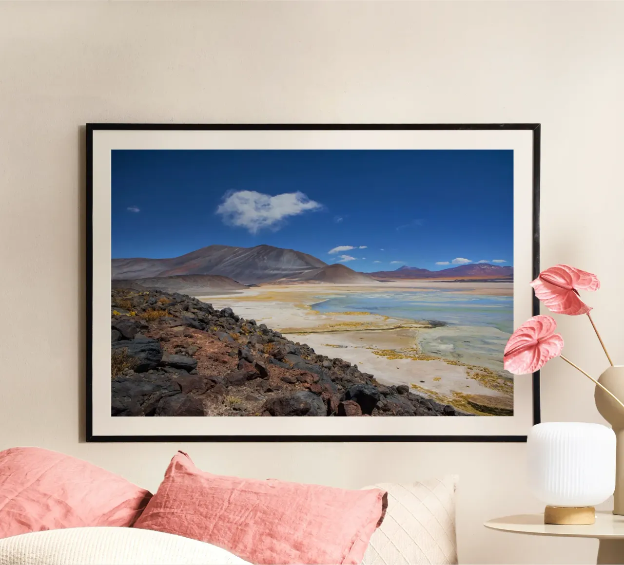Lago salato di Atacama poster da Dave Hare Photography