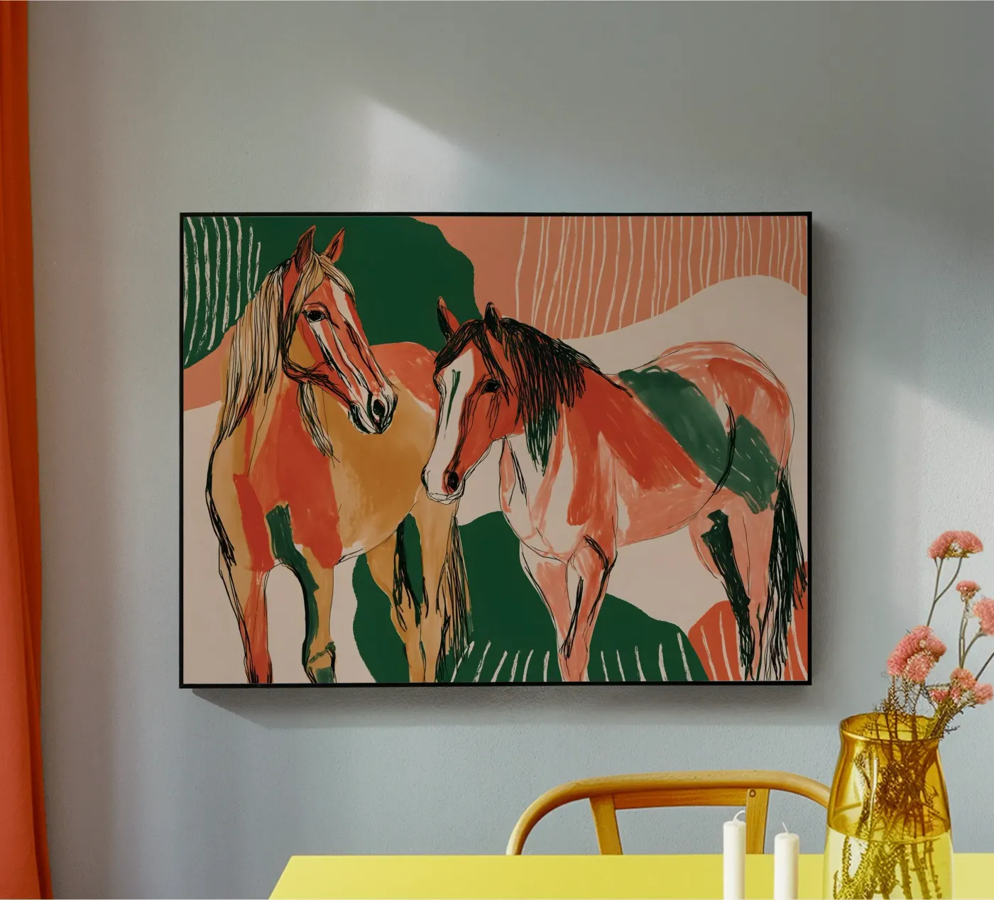 Pferde Acryl-Glas von IamHomeStudio