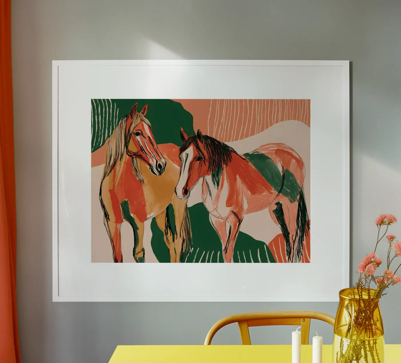 Pferde Poster von IamHomeStudio