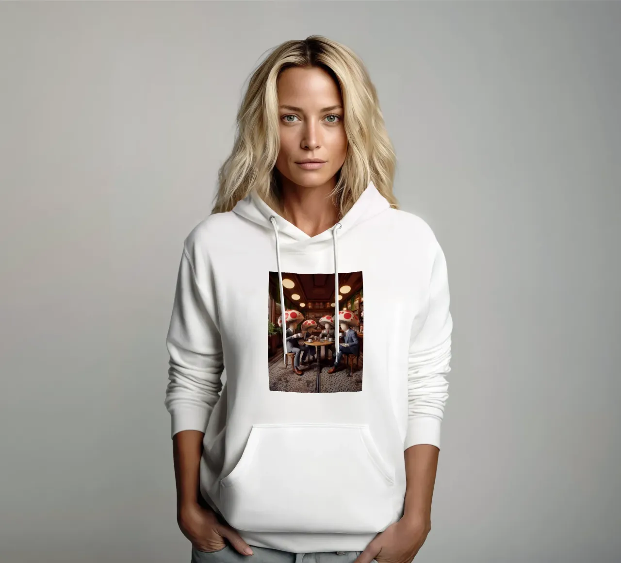 Mush-room felpa con cappuccio da Art Unleashed
