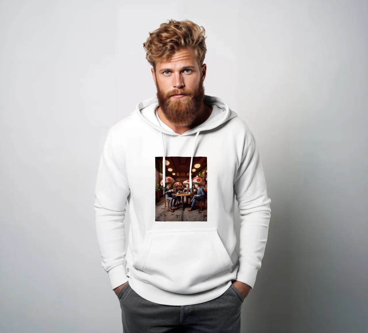 Mush-room felpa con cappuccio da Art Unleashed