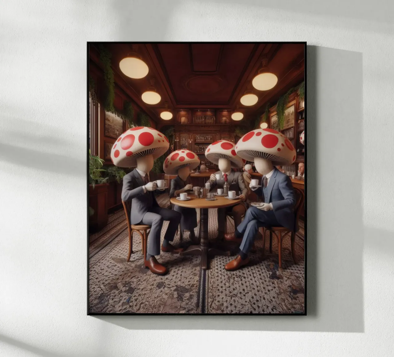 Mush-room acrylic glass by Art Unleashed