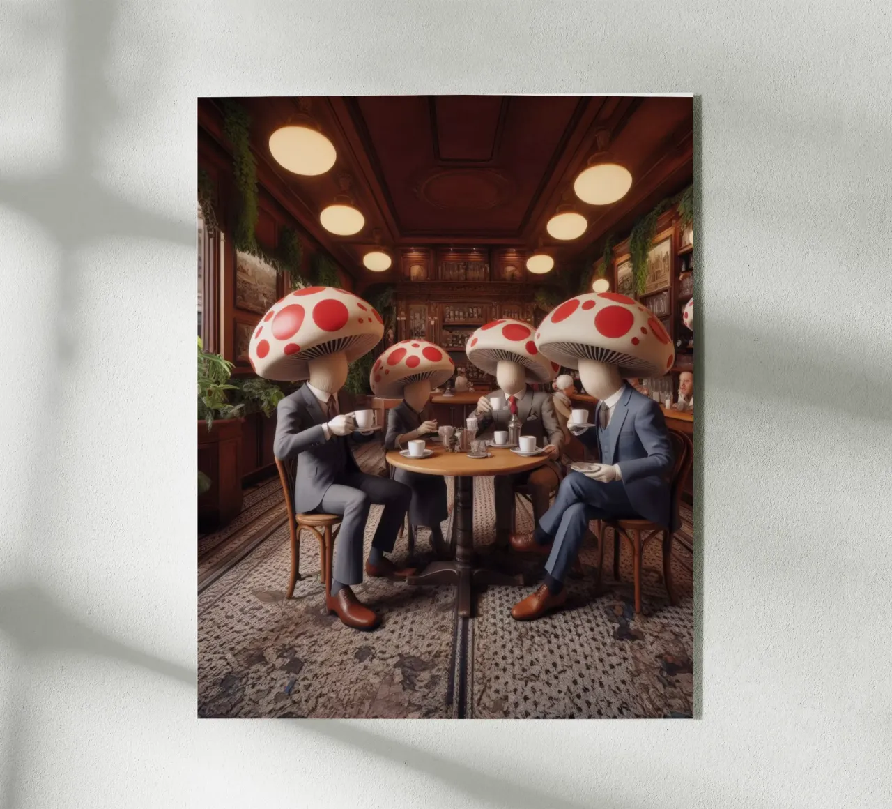 Mush-room acrylic glass by Art Unleashed