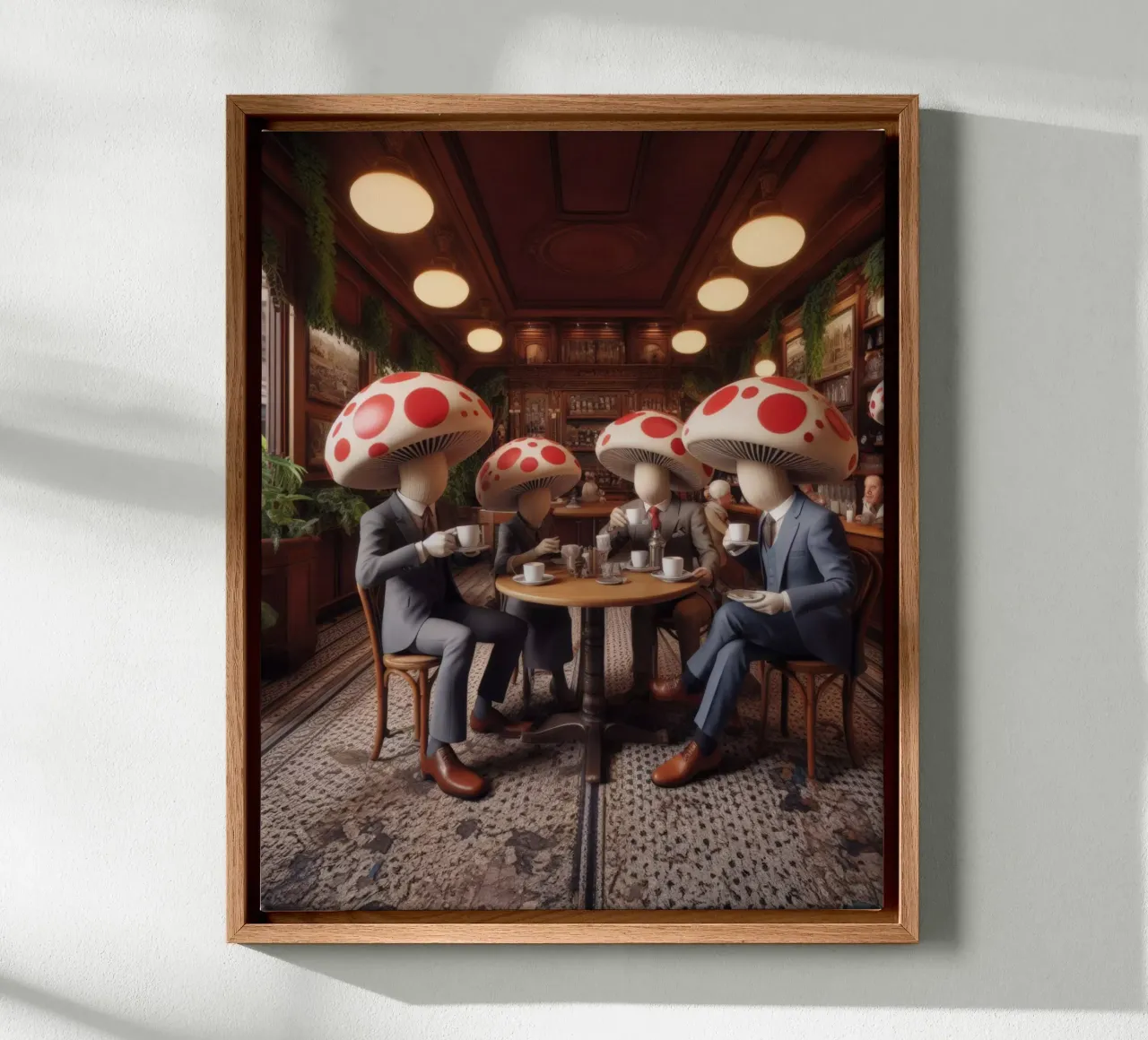 Mush-room canvas met Baklijst van Art Unleashed