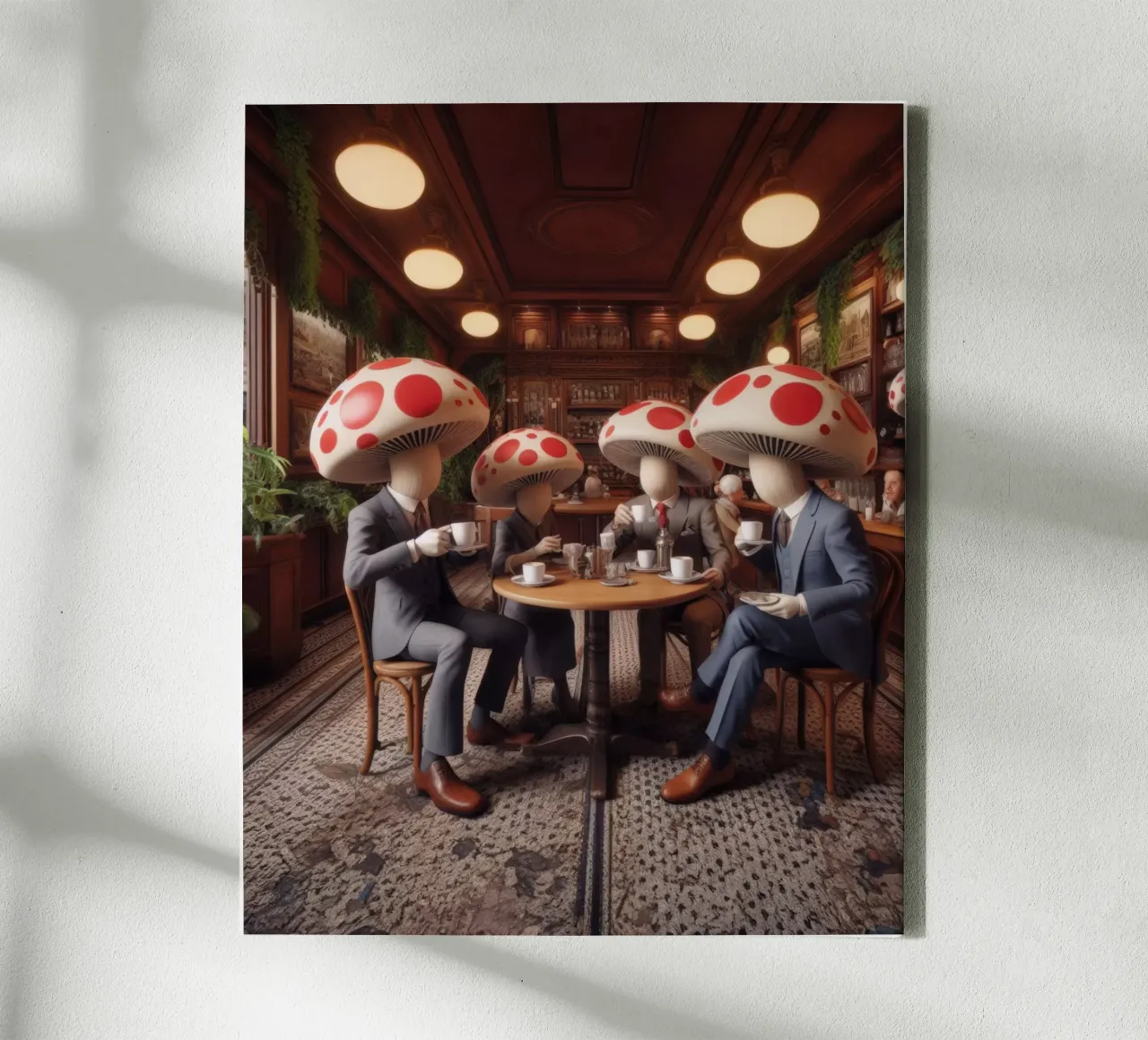 Mush-room canvas met Baklijst van Art Unleashed
