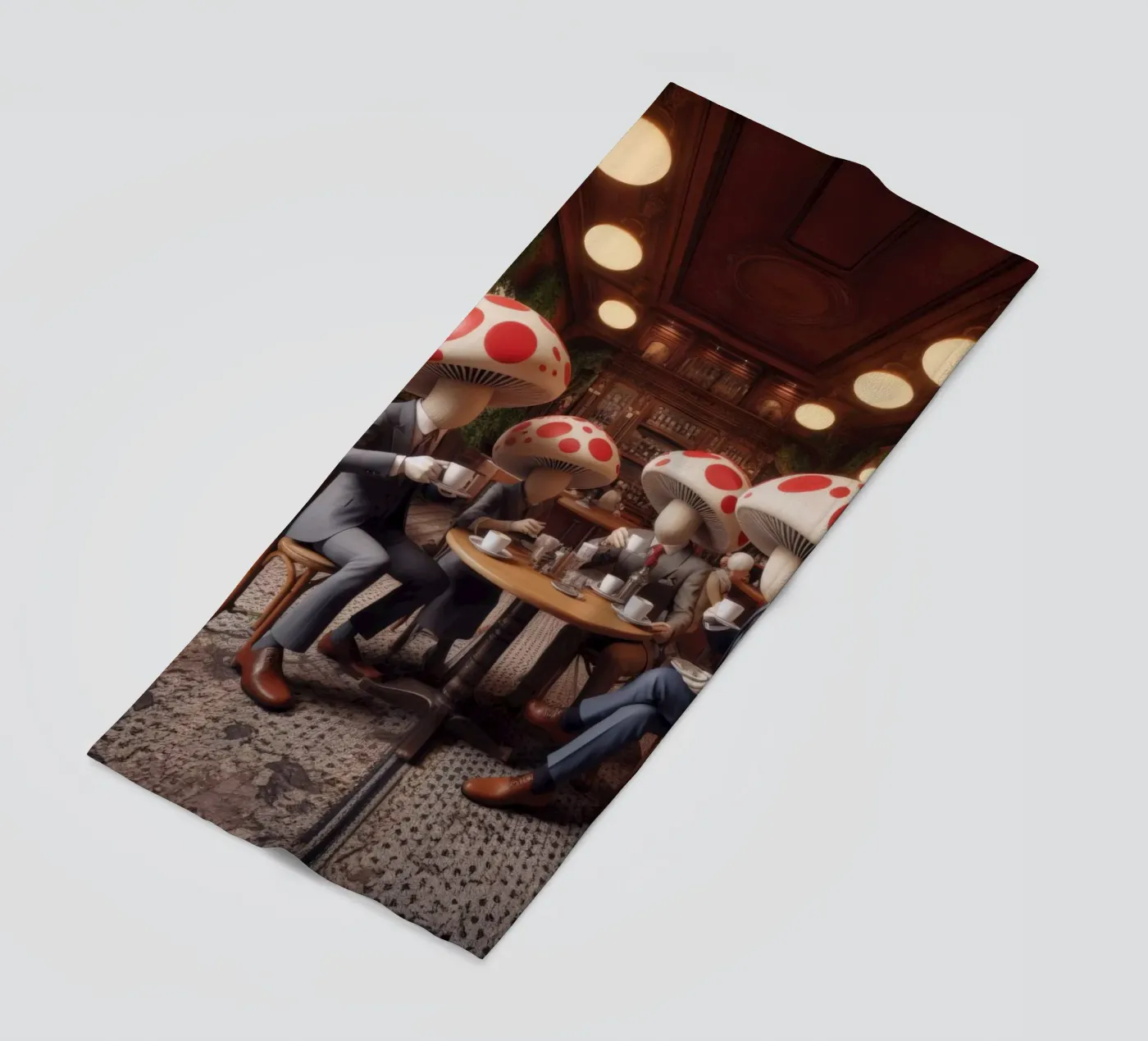 Mush-room beach towel by Art Unleashed