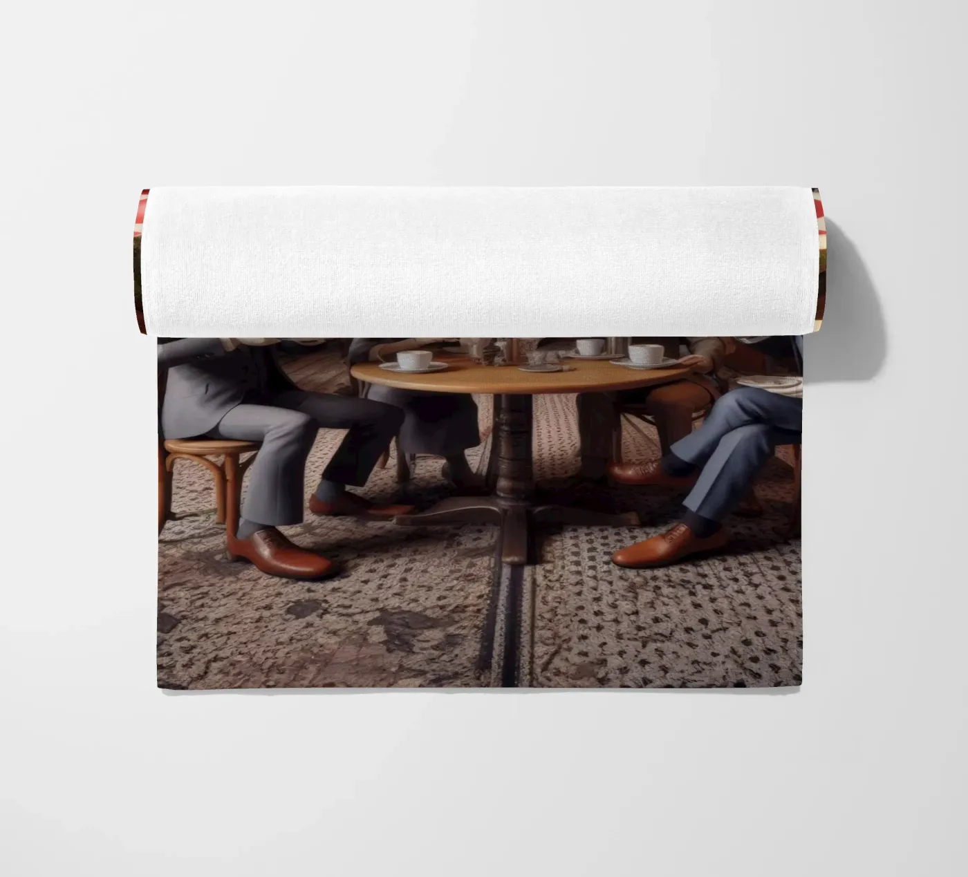Mush-room beach towel by Art Unleashed