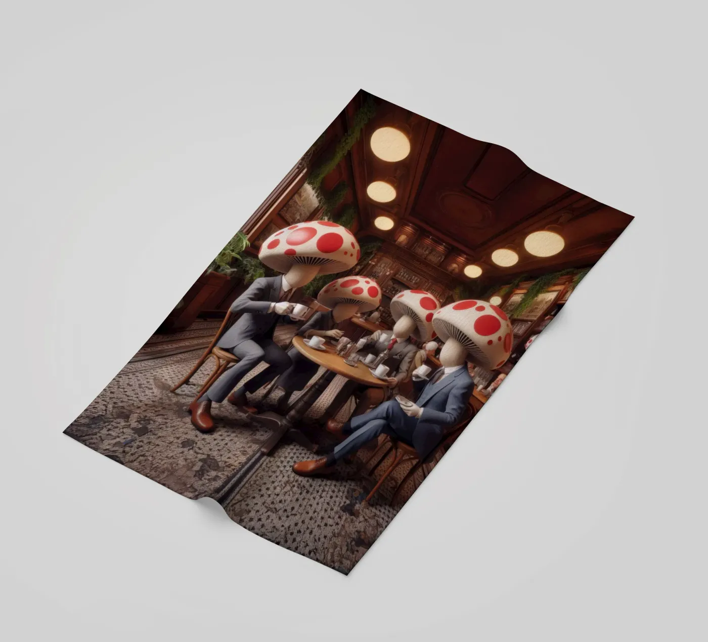 Mush-room beach towel by Art Unleashed