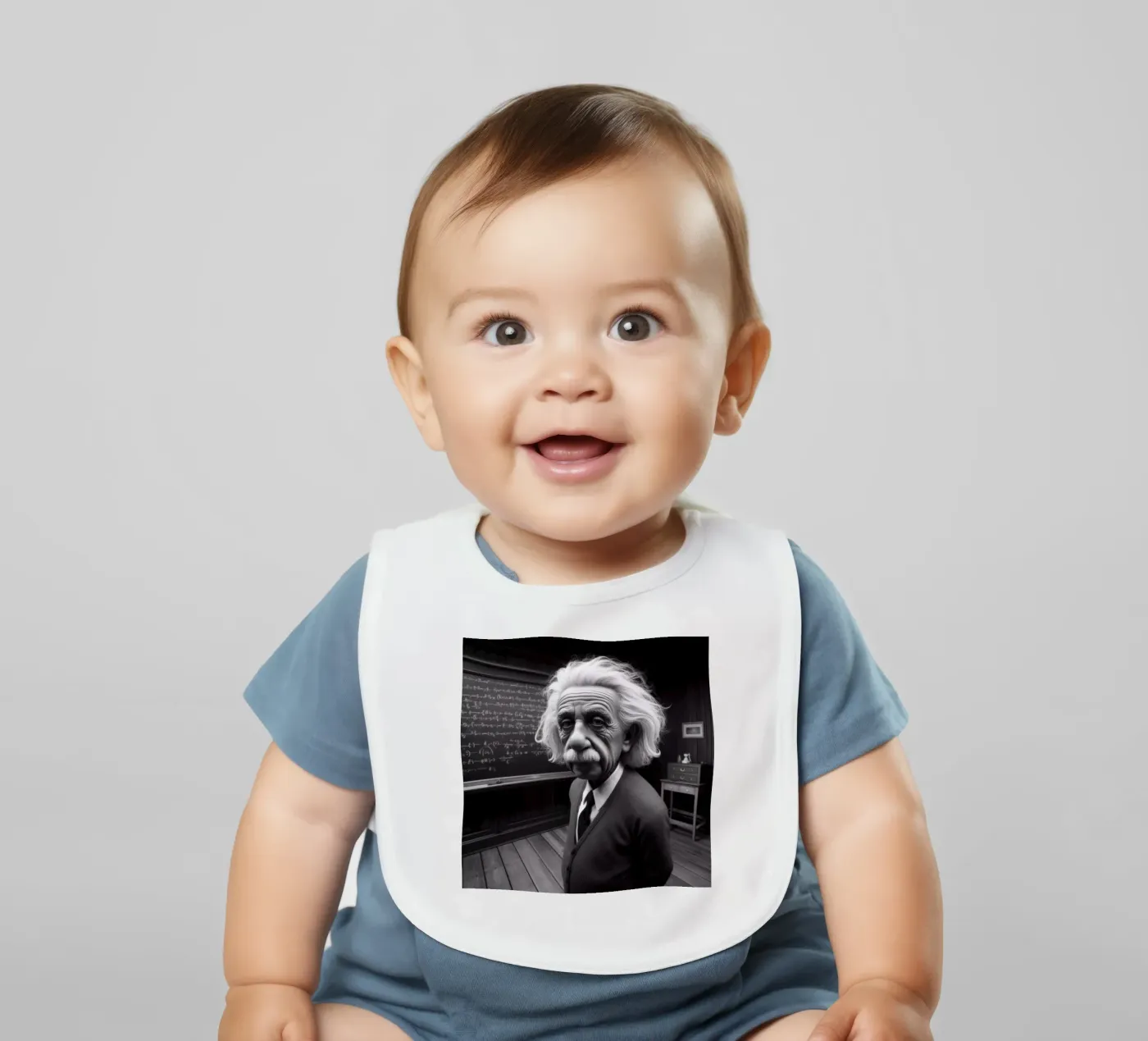 Genius baby slabbetje van Art Unleashed