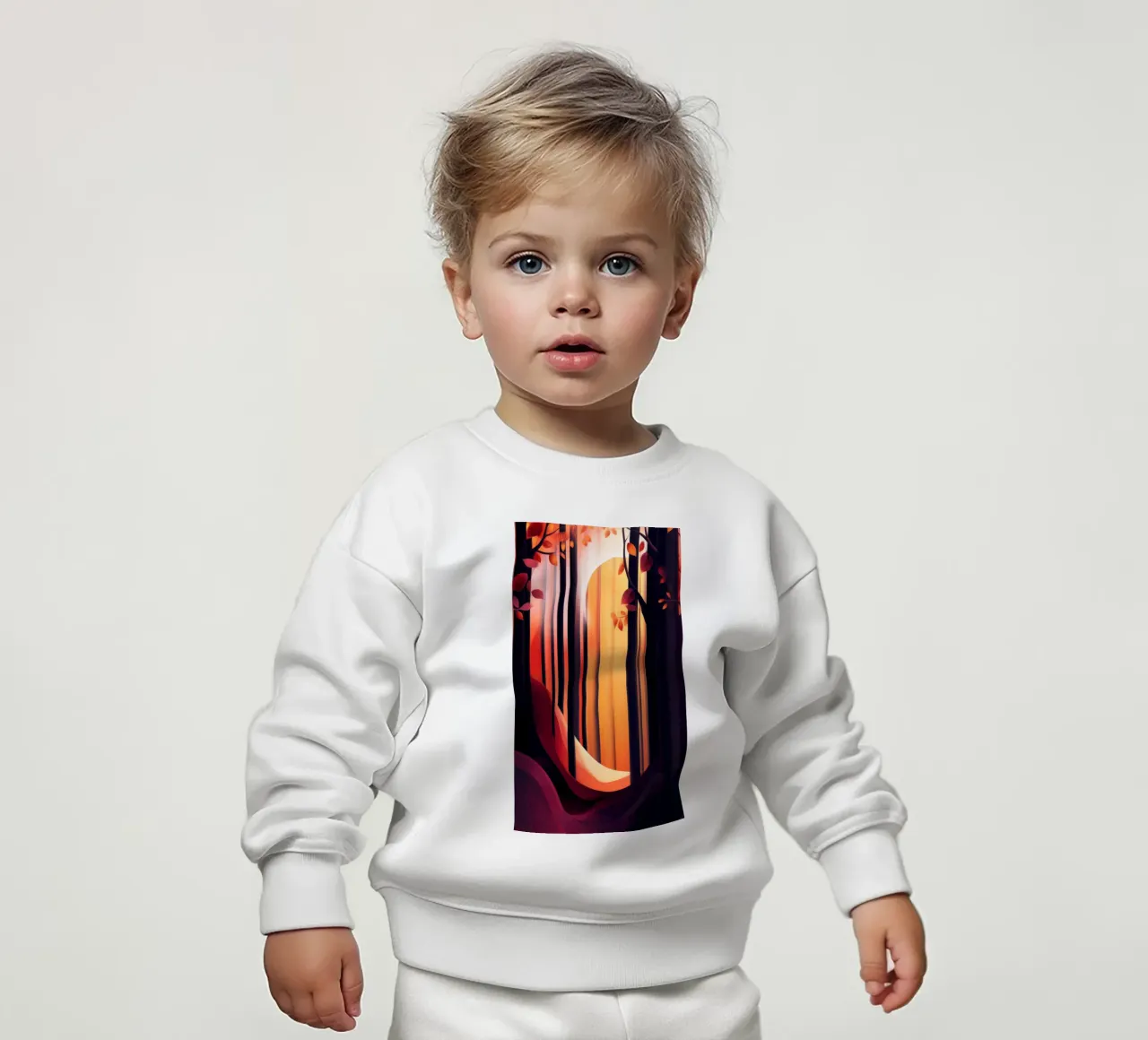 Autumn Forest #01 felpa neonato da Art Unleashed