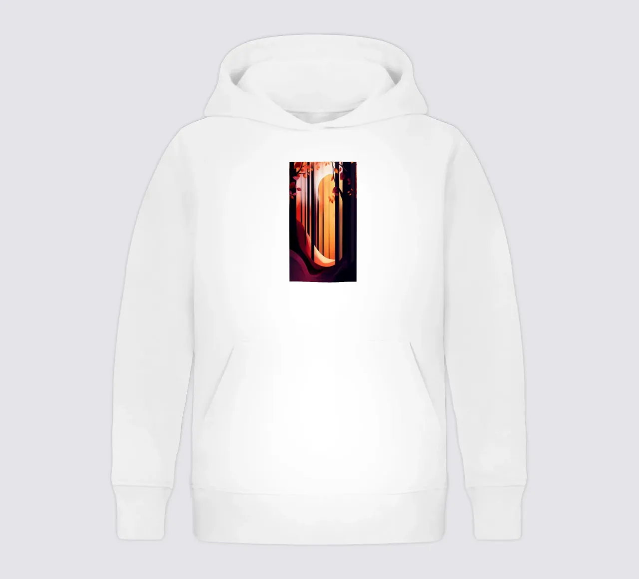 Autumn Forest #01 felpa bambino con cappuccio da Art Unleashed