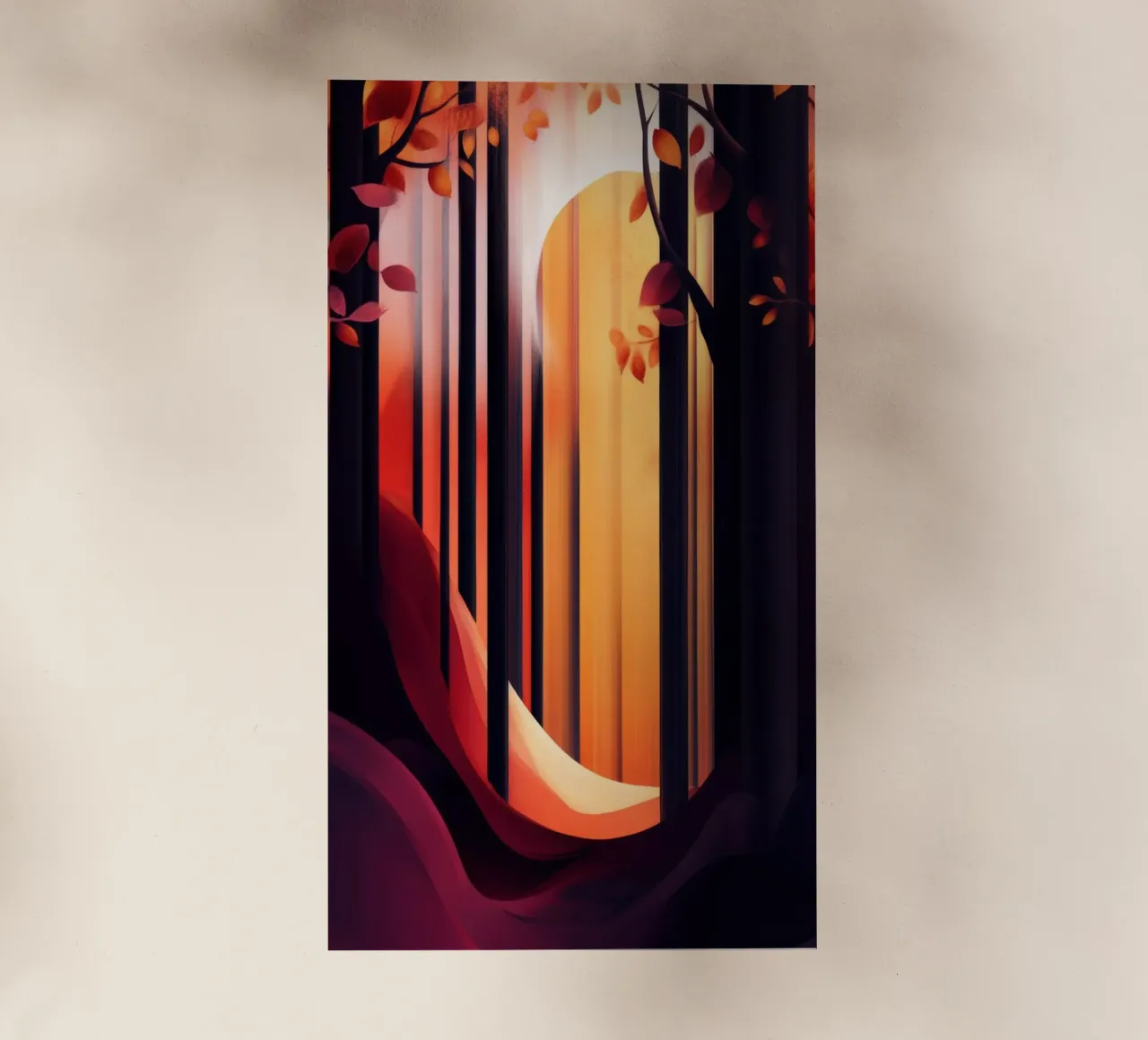 Autumn Forest #01 pellicola backlit da Art Unleashed
