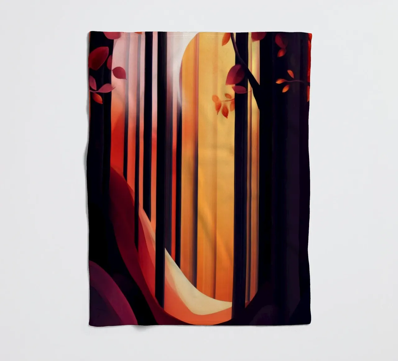 Autumn Forest #01 coperta in pile da Art Unleashed