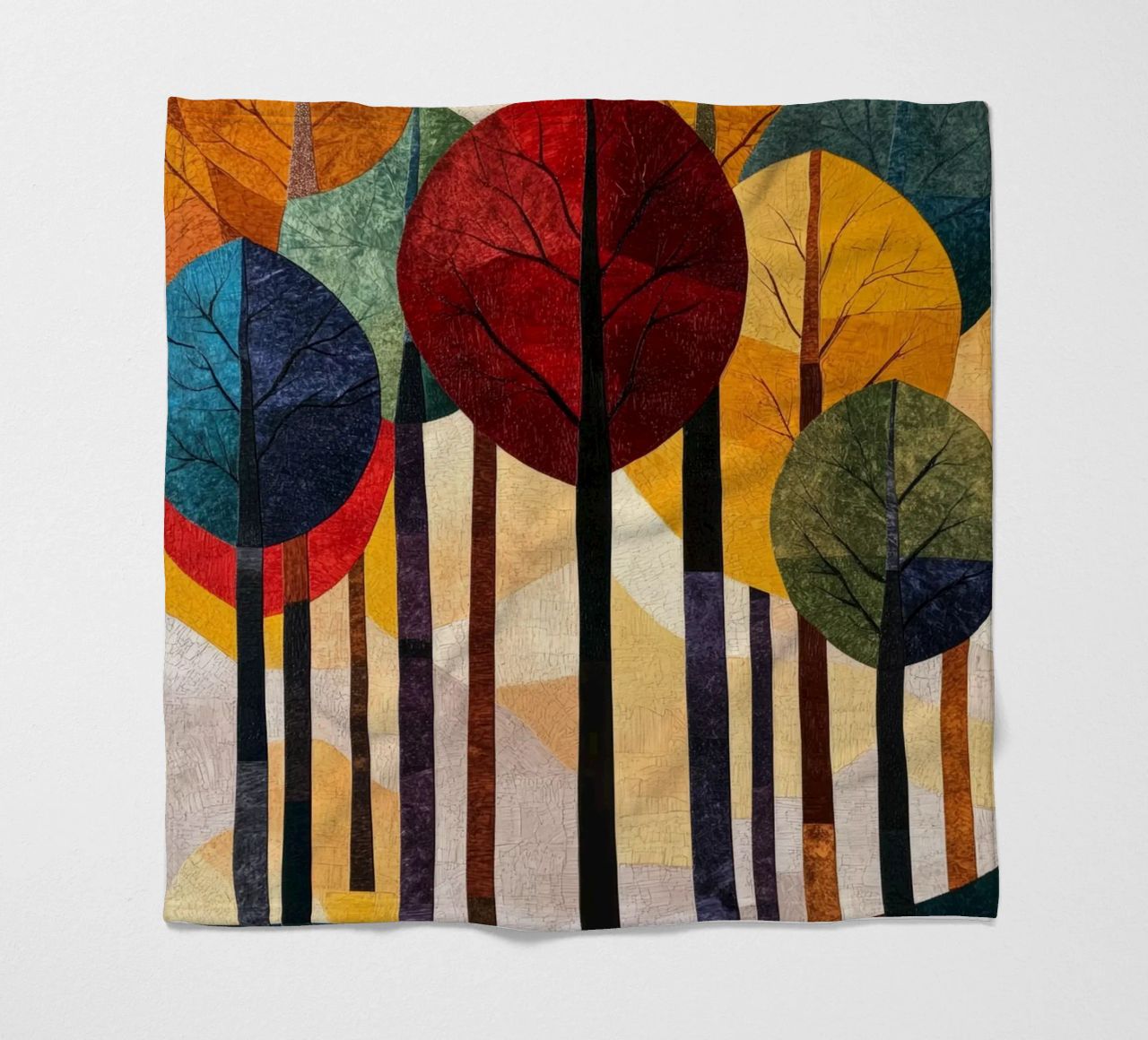 Autumn Forest #02 coperta in pile da Art Unleashed